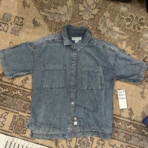 Treasure & Bond Blue Button Down Shirt
